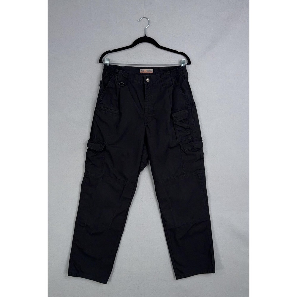 5.11 Tactical Pants Mens 32x32 Black Cargo Canvas Military Workwear Utility